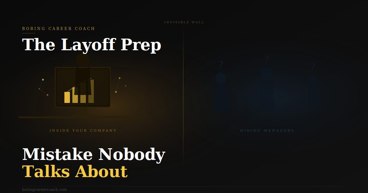What Most People Get Wrong About Preparing for Layoffs